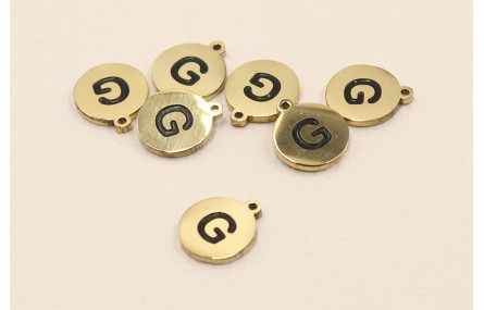 Chapa acero Inoxidable 10mm letra G