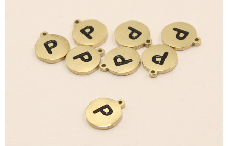 Chapa acero Inoxidable 10mm letra P