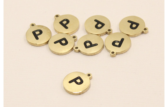 Chapa acero Inoxidable 10mm letra P