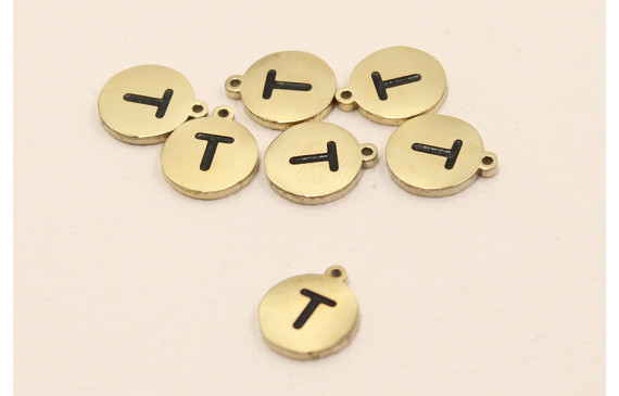 Chapa acero Inoxidable 10mm letra T