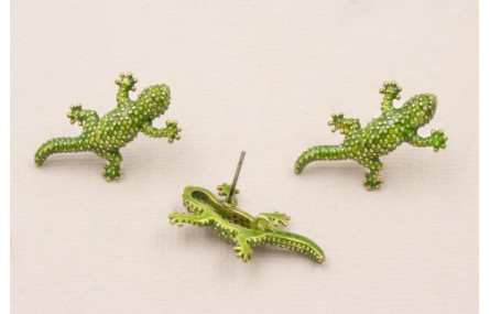 Perno Lagarto Esmalte verde 25*13mm