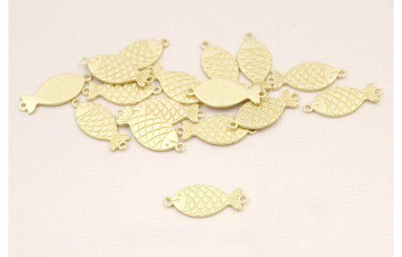 Entrepieza Pez Dorado Mate 17*8mm