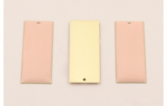 Cuenta Rectangulo 38*15 D.Mate Esmalte Rosa palo