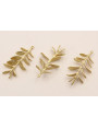 Colgante Rama con Hojas 40mm Dorado