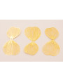 Cuenta Pareja de Pétalos 50*27mm moldeables Oro