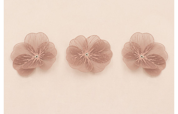 Flor 35mm 6 pétalos moldeables Rosa