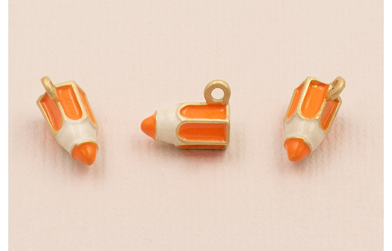 Colgante Lapicero 11*6mm Naranja