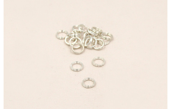 Arandela doble llavero 7*15 Plata