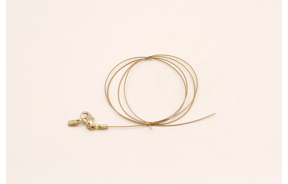 Cierre completo Acero mosquetones Dorado 50cms