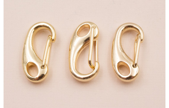 Cierre mosquetón Dorado 25*10mm