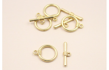 Cierre Marinero 11mm int y 15 ext. Oro mate