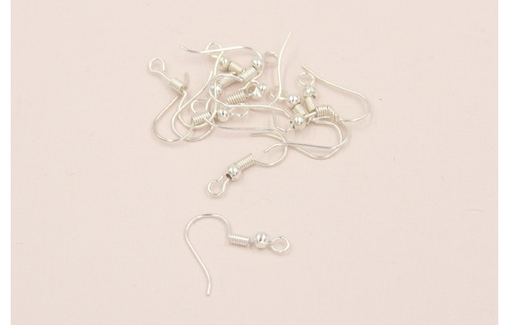 GANCHO HIPPIE GUSANO BOLA PLATA