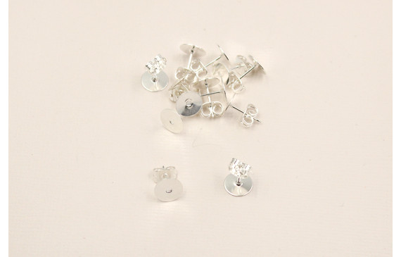 MONTURA 8MM PERLA PLATEADO