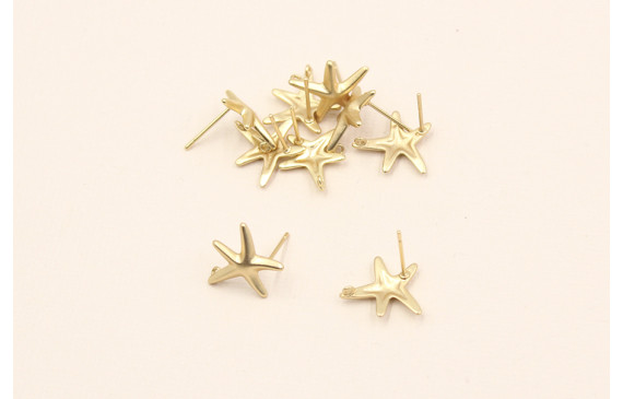 Perno Estralla Mar 15mm Oro Mate