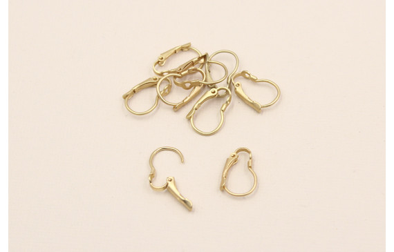 Pendiente abertura oro Mate