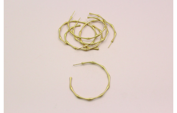 Perno Bambú 52mm diámetro Oro Mate