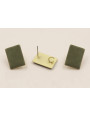 Perno rectangulo esmaltado 17*13mm Verde