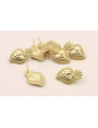 Perno sagrado Corazón 30*17mm Dorado Mate