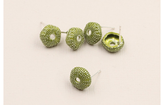 Perno Caracol de Mar diam 10mm * 4mm esmalte verde