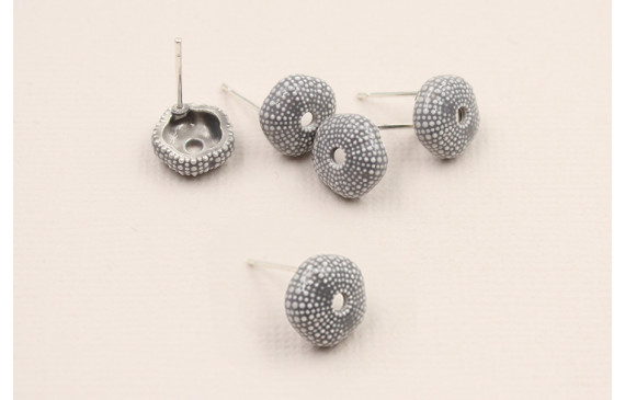 Perno Caracol de Mar diam 10mm * 4mm esmalte gris