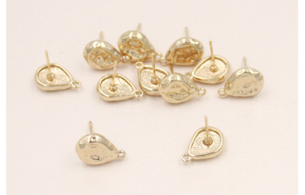 Perno Gota martilleada 12*8mm Oro