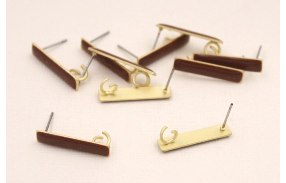 Listón de 20*4mm Esmalte Marrón