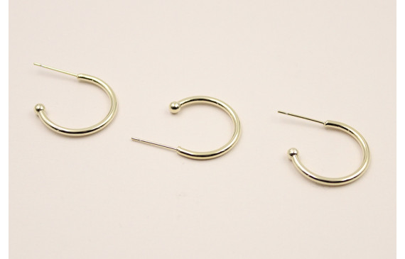 Stainless Steel: Semi Aro de 20mm Oro