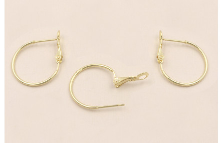 Acero Inox. Aro de 20mm con cierre Oro