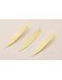 Pendiente Hoja Alargada 75*14mm Dorado Mate