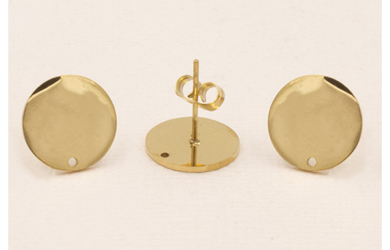 Stainless Steel: Perno Disco 12mm Acero Dorado