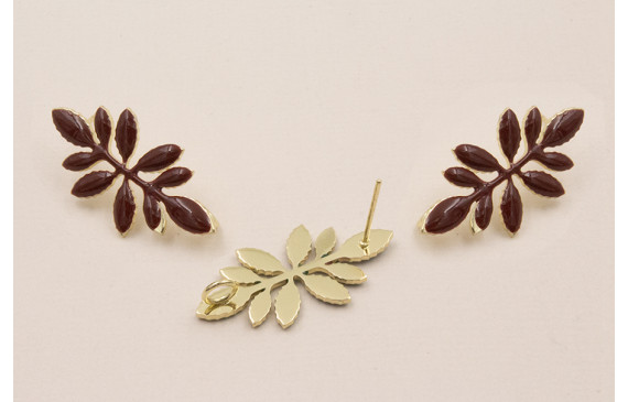 Perno 30*12 Pétalos esmaltados Granate