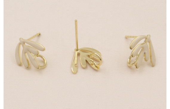 Perno 12-10 Hojas esmaltadas crema