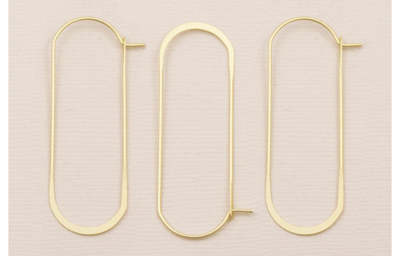 Pendiente Eslabón 53*12mm Dorado Mate