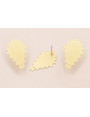 Pendiente Triangulo dentado 15*24mm Dorado Mate