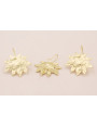Pendiente Hoja 9 puntas 30*25 Oro Mate
