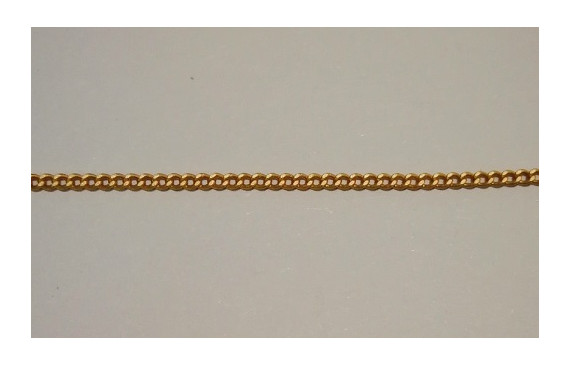 Cadena plana 1mm ancho  Oro Mate