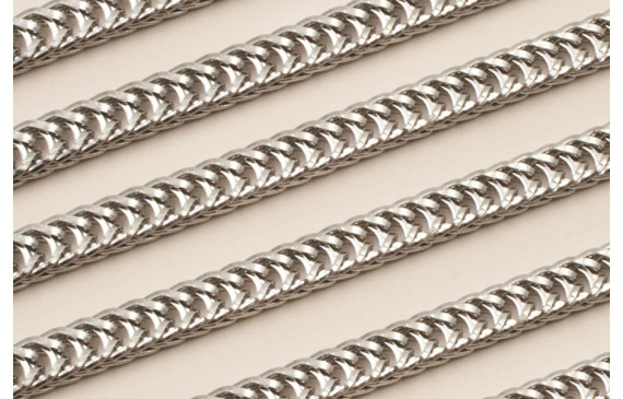 Stainless Steel Cadena Acero entrelazado 7*3mm