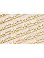 Cadena eslabón rectangular 20*10mm Baño Oro