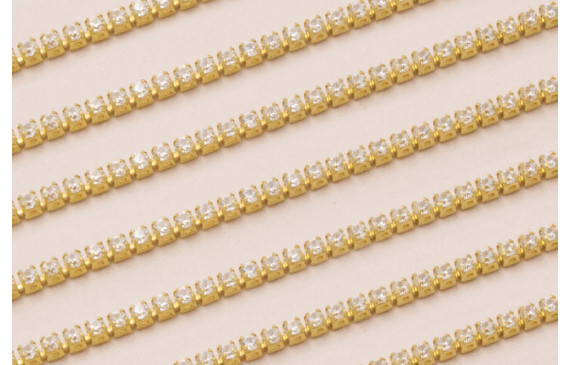 Cadena Micro strass de 1mm crsital