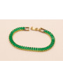 Cadena Strass de 16cms y piedra de  5*2mm verde