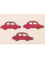 Coche cuero 65*25mm  Fucshia