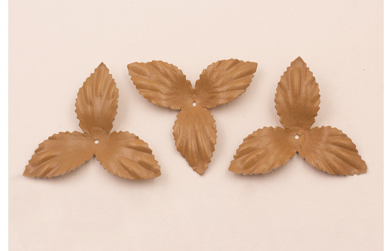 Flor pétalos relieve 60mm diam. Camel