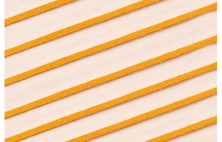 Tira cuero 1 metro-  2mm*0,7 grosor Ambar