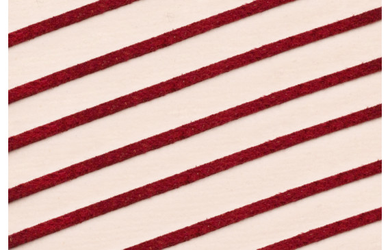 Tira cuero 1 metro-  2mm*0,7 grosor Granate