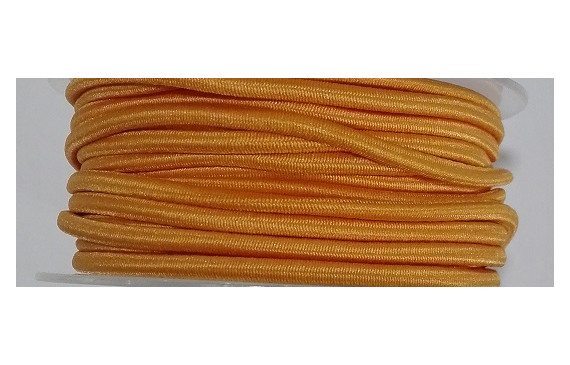 Cordón Goma Alta Calidad 3mm Naranja Pálido