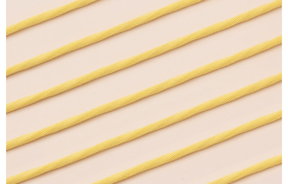 Cordón Elástico 3mm Amarillo pálido