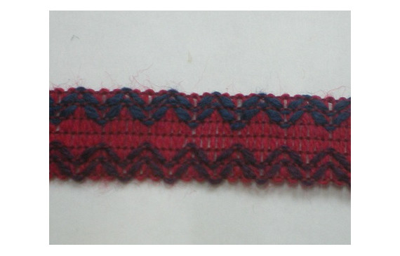 Cinta étnica 15mm base Roja