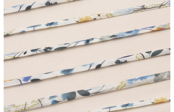 Lazo Liberty 4mm Azul Blanco y Amarillo