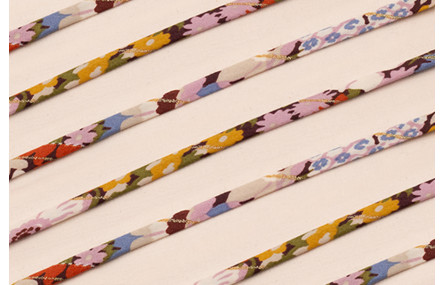 Lazo 4mm Liberty FloresMulticolor Rojizo Azul