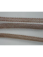 Malla tubular hueca 4mm marrón
